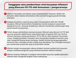 Karyawan Diancam UU ITE, Alfamart Lakukan Investigasi dan Langkah Hukum