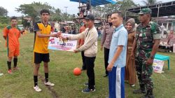 Babinsa Koramil 01/Bkn Hadiri Penutupan Turnamen Sepak Bola Antar Desa Di Kecamatan Salo
