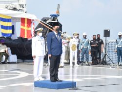 Terus Berkontribusi untuk Bangsa, PPAL Gelar Upacara HUT ke-77 RI di KRI Semarang