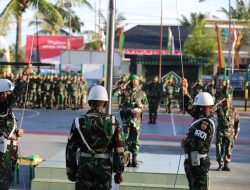 Dandim 0313/Kpr Pimpin Upacara Bendera Hari Senin