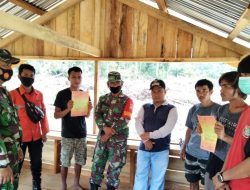 Babinsa Koramil 03/Bunut Kodim 0313/KPR Laksanakan Sosialisasi Karhutla
