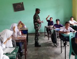 Tingkatkan Rasa Cinta Tanah Air, Babinsa Koramil 05/KK Berikan Bimbingan di Sekolah