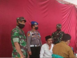 Dukung Program Vaksinasi, Danramil Dampingi Langsung Kegiatan Vaksinasi