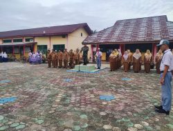Banyak Pesan Yang Disampaikan Danramil Saat Menjadi Irup di SMAN 1 Tambusai