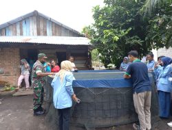 Babinsa Koramil 07/Kampar Laksanakan Pembinaan Kepada Peternak Ikan Lele