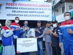 Pertamina Salurkan Bantuan untuk Korban Kebakaran di Pasar Pandan Sari