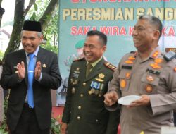 Dandim 0313/KPR Resmikan Sanggar Pramuka dan Syukuran HUT Ke -77 Tentara TNI