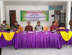 Rembuk Stunting Dihadiri Babinsa Bersama Bhabinkamtibmas