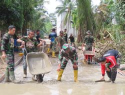 Progres Pengerjaan Semenisasi Jalan TMMD Ke- 115 Kodim 0313/KPR di Sasaran IV Capai 20 Persen