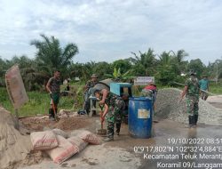 Sasaran 5 Capai 50 Persen Pengerjaan TMMD Ke -115 Kodim 0313/KPR Terus Dikebut