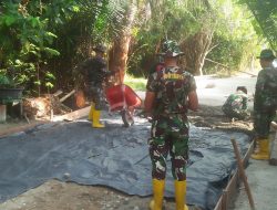 Semenisasi Jalan Rambutan RT 02 RW 01 Teluk Meranti Capai 50 Persen