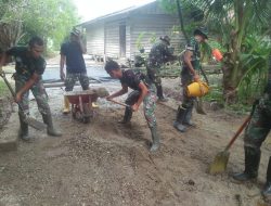 Prajurit Kikavser Dalam Tugas Kemanunggalan TNI Berguna di Masa Damai