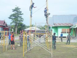 Jelang Penutupan, Satgas TMMD Ke -115 Kodim 0313/KPR Lakukan Persiapan Lapangan Upacara