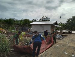 Jelang Penutupan, Satgas TMMD Ke 115 Kodim 0313/KPR Bersihkan Puing Sisa Pengerjaan Jalan