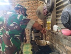 Babinsa Koramil 13/Rokan Laksanakan Kegiatan Babinsa Masuk Dapur 