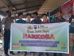 Babinsa dan Bhabinkamtibmas Himbau Warga Jauhi Narkoba