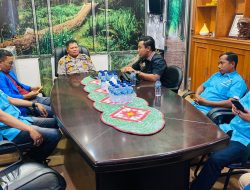 Silaturahmi DPD ll KNPI Pelalawan, Kapolres Berikan Kado Aplikasi Lapor Si_Bono