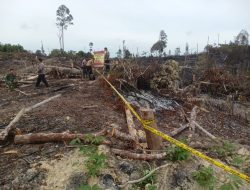 Babinsa Bersama Tim Gabungan Lakukan Pemadaman Api