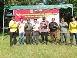 Babinsa Bersama Camat Dirikan Posko Penanggulangan Bencana Banjir