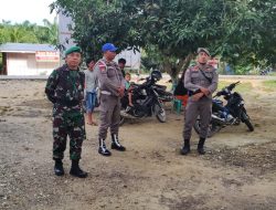 Babinsa Laksanakan Pengamanan Pilkades Serentak Se- Kabupaten Rokan Hulu