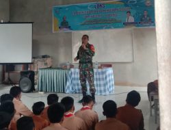 Tempah Mental dan Disiplin Siswa, Babinsa Koramil 16/Tapung Berikan Latihan Dasar Kepemimpinan