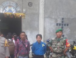 TNI -Polri Pantau Perayaan Natal di Gereja