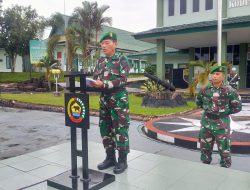 Gelar Upacara di Makodim 0313/KPR, Dandim 0313/KPR Bacakan Amanat Pangdam I/BB