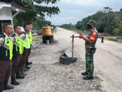 Tingkatkan Disiplin Securiti PT Arara Abadi, Babinsa 15/Kuala Kampar Beri Materi PBB