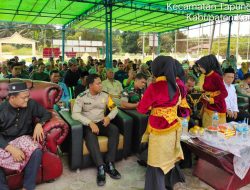 Sertu Dedi Isriadi Babinsa Koramil 16/Tapung Hadiri Acara Purna Tugas Kades Kota Garo