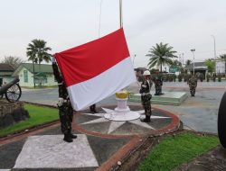 Gelar Upacara Senin Minggu Pertama Tahun 2023, Dandim 0313/KPR Bacakan Amanat Pangdam I/BB