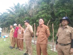 Camat,BPP dan Pemdes Tanjung Goro Persiapan Pengolahan Tanah Tanam Padi Sawah