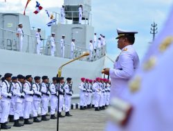 KRI Teluk Wondama – 527 Dikukuhkan Sebagai Kapal Angkut Tank Terbaru TNI AL