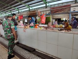 Kunjungi Pasar Tradisional, Koptu Dedy Suprapto Laksanakan Komsos