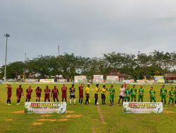 Kodim 0313/Kpr Ikuti Turnamen Sepak Bola OMPUTAKA CUP I TA. 2023 di Bangkinang