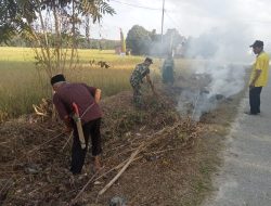 Bersama Warga, Babinsa Desa Sipunguk Laksanakan Goro Bersama