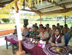 Serma Muhar Babinsa Koramil 13/Rokan Menghadiri Upacara Pembukaan Lomba Pramuka Tingkat II Kwartir Ranting 2023