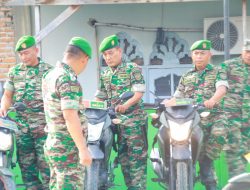 Komandan Kodim, Letkol Arh Muliyadi ,S.I.P Melakukan Pengecekan Kenderaan Dinas Kodim 0313/KPR