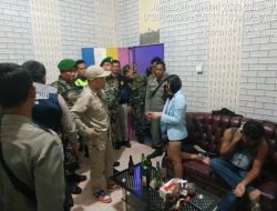 Cegah Pekat, Danramil 16/Tapung Bersama Tim Gabungan Laksanakan Operasi Yustisi Hiburan Malam