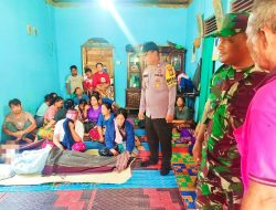Babinsa dan Bhabinkamtibmas Kunjungi Warga yang Diduga Tewas Tertembak Senapan Angin Sendiri