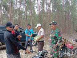 Upaya Babinsa Cegah Karhutla Dengan Rutin Patroli