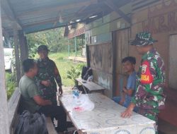 Upaya Pencegahan Karhutla, Babinsa Koramil 16/Tapung Aktif Patroli dan Sosialisasi di Desa Binaan