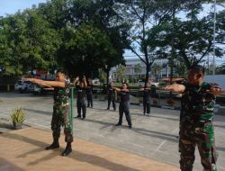 Anggota Koramil 08/TDN Laksanakan Senam Kesegaran Jasmani 88