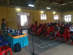 Babinsa Serma Muhar Sosialisasikan Perekrutan Komcad Diwilayah Koramil 13/RKN