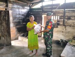 Babinsa Koramil13/Rokan Laksanakan Kegiatan Babinsa Masuk Dapur Sekaligus Komsos
