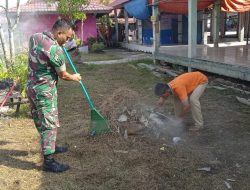 Babinsa Koramil 15/KK Rutin Laksanakan Goro Bersama Masyarakat 