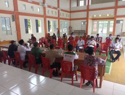 Babinsa Kampung Baru Menghadiri Musdes Pensaranan Percepatan Penghapusan Kemiskinan Ekstrem ( P3KE )