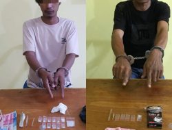 Dua Pelaku Narkoba Tak Berkutik Saat di Tangkap Polsek XIII Koto Kampar