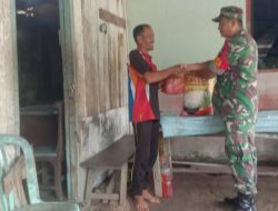Sambangi Dapur Warga Binaan di Bulan Ramadhan, Babinsa Berikan Bantuan Sembako