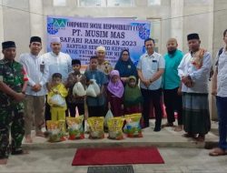 Babinsa Sertu Ilham Khairi Menghadiri Giat Safari Ramadhan 1444H