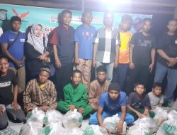 DPD GWI Kepri Bersama Polda Kepri Bagi Puluhan Paket Sembako